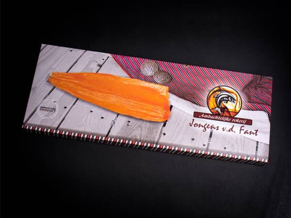 2× relatiegeschenk warm gerookte Noorse zalm – luxe geschenkverpakking van Zalm van Urk