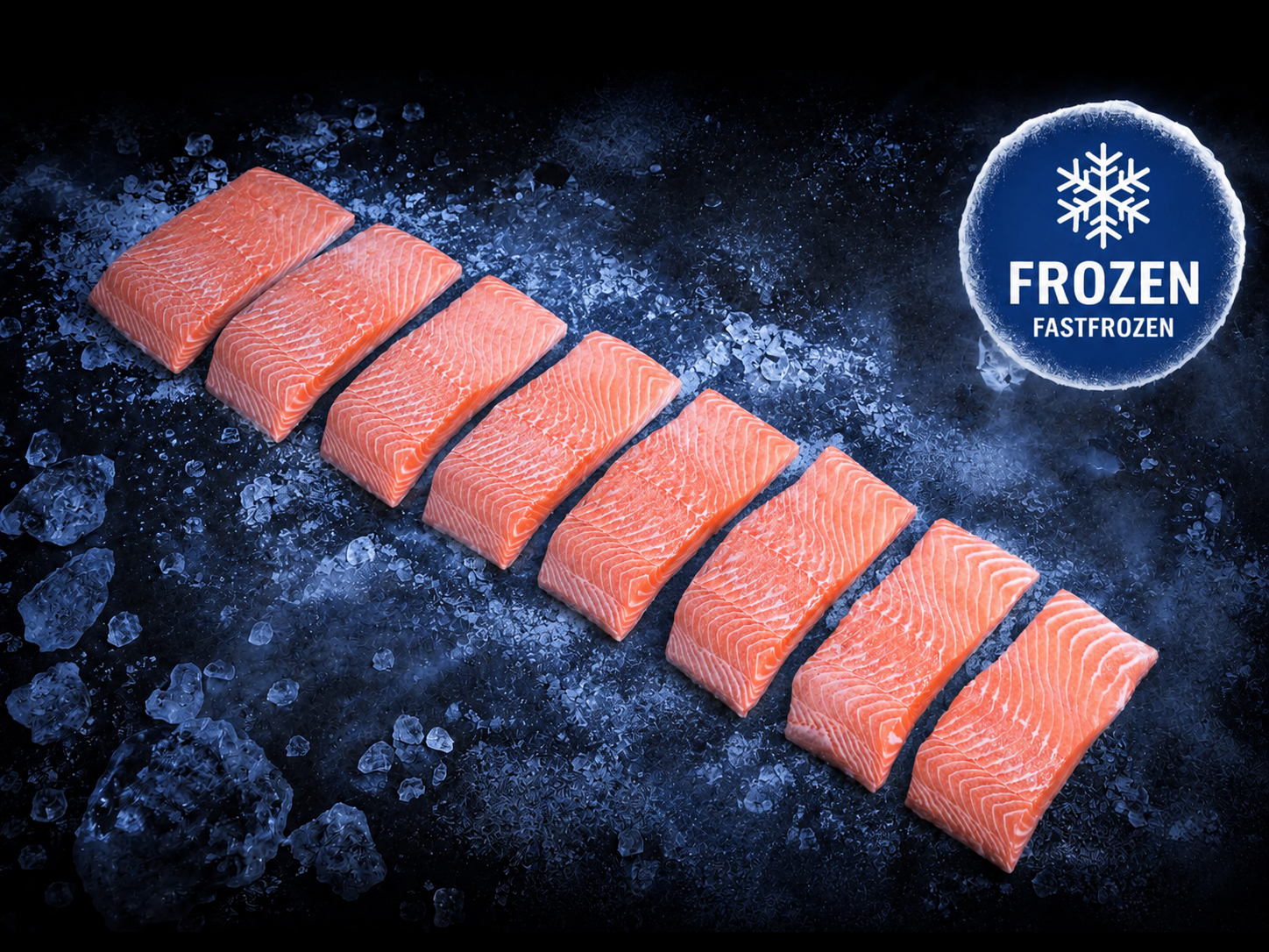 Fastfrozen Zalmmoten 1 kilo